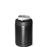 Can Cooler 12oz | 2-in-1 Insulated Standard Can Cooler, Screw-Top Lock – Black