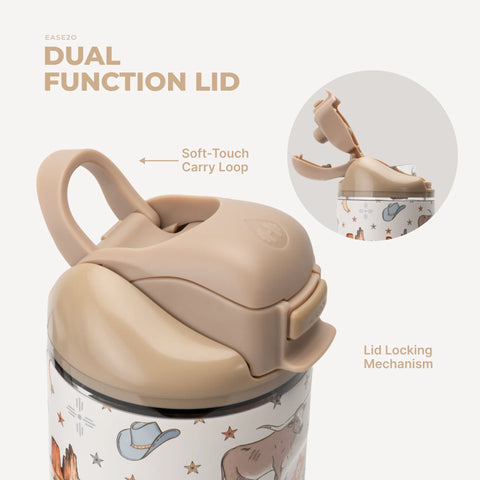 Ease2o 32oz | Compact Water Bottle with Straw & Chug Spout – Mesa