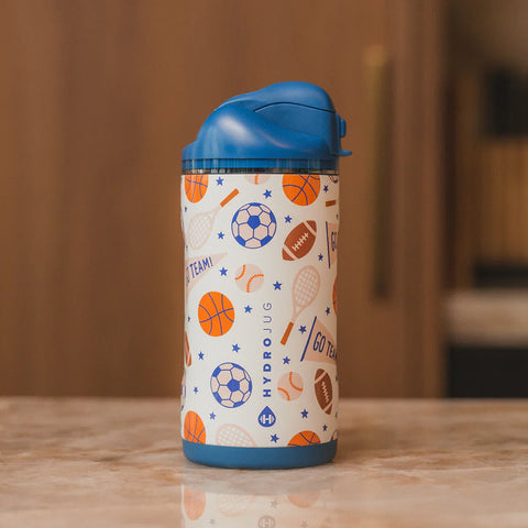 Ease2o 14oz | Leakproof 2-in-1 Kids Water Bottle with Straw & Chug Spout – All Stars
