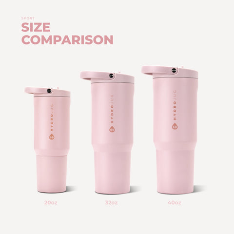 Sport 40oz | Large Leakproof Insulated Water Bottle – Pink Sand