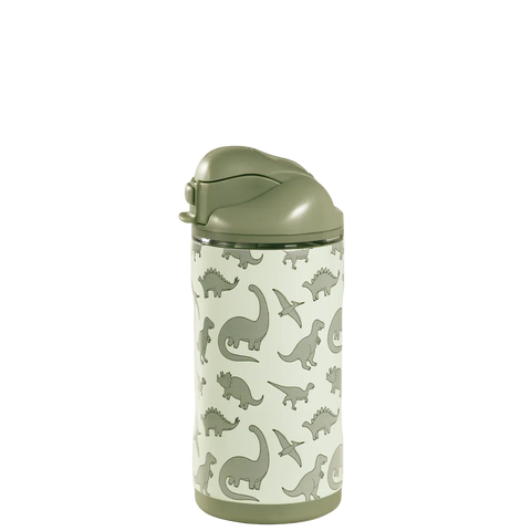 Ease2o 14oz | Leakproof 2-in-1 Kids Water Bottle with Straw & Chug Spout – Dinosaur