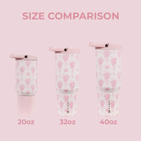 Sport 20oz | Insulated Water Bottle, Leakproof Flip Straw – Bouquet