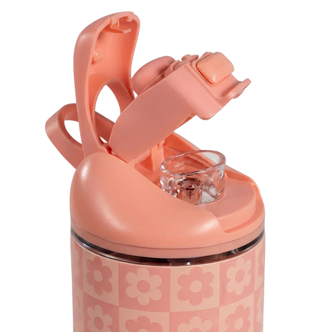 Ease2o 14oz | Leakproof 2-in-1 Kids Water Bottle, Straw & Chug Spout – Daisy Checkers