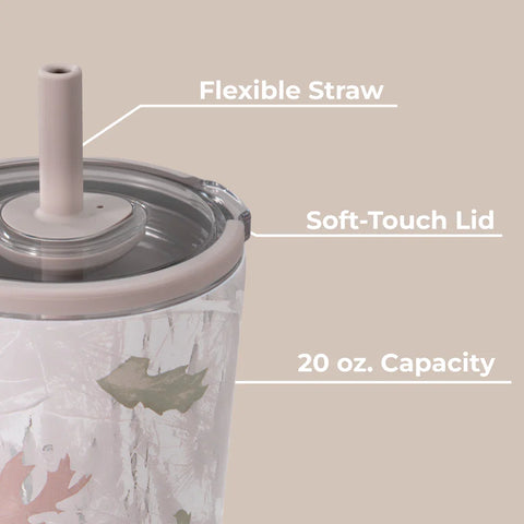 Everyday Tumbler 20oz | Ceramic-Lined Insulated Tumbler with Straw – Camo