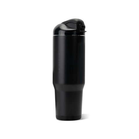 Ease2o 32oz | Compact Water Bottle with Straw & Chug Spout – Black
