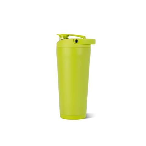 Insulated Shaker 24oz | Stainless Steel Protein Shaker, Silent Grate – Lemon Lime