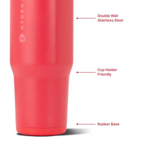 Ease2o 32oz | Compact Water Bottle with Straw & Chug Spout – Fruit Punch