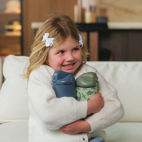 Ease2o 14oz | Leakproof 2-in-1 Kids Water Bottle with Straw & Chug Spout – Cascade