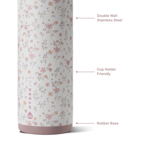 Ease2o 24oz | 2-in-1 Water Bottle with Soft Straw & Chug Spout – Magnolia