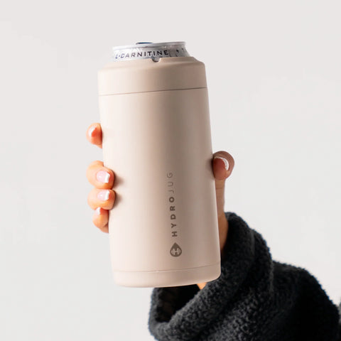 Can Cooler 16oz | 2-in-1 Insulated Tallboy Can Cooler, Screw-Top Lock – Dune