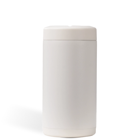 Can Cooler 16oz | 2-in-1 Insulated Tallboy Can Cooler, Screw-Top Lock – Linen