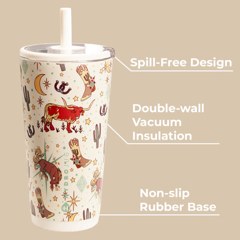 Everyday Tumbler 20oz | Ceramic-Lined Insulated Tumbler with Straw – Rodeo
