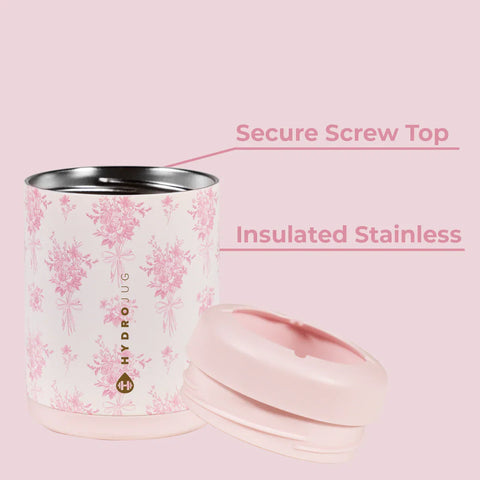 Can Cooler 12oz | 2-in-1 Insulated Standard Can Cooler, Screw-Top Lock – Bouquet