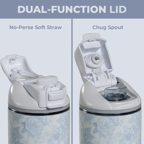 Ease2o 24oz | 2-in-1 Water Bottle with Soft Straw & Chug Spout – Cherish