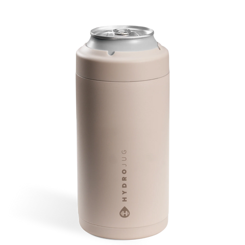 Can Cooler 16oz | 2-in-1 Insulated Tallboy Can Cooler, Screw-Top Lock – Dune