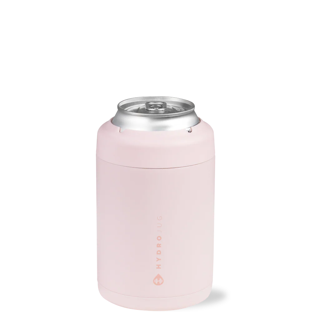 Can Cooler 12oz | 2-in-1 Insulated Standard Can Cooler, Screw-Top Lock – Pink Sand