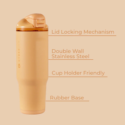 Ease2o 32oz | Compact Water Bottle with Straw & Chug Spout – Marigold