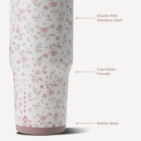 Ease2o 40oz | Dual-Function Water Bottle with Straw & Chug Spout – Magnolia