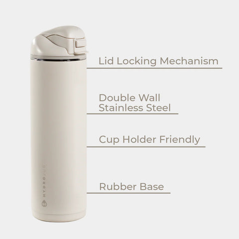 Ease2o 24oz | 2-in-1 Water Bottle with Soft Straw & Chug Spout – Linen