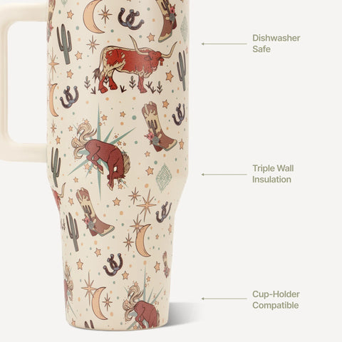 Traveler 32oz | Leakproof Insulated Tumbler with Handle – Rodeo