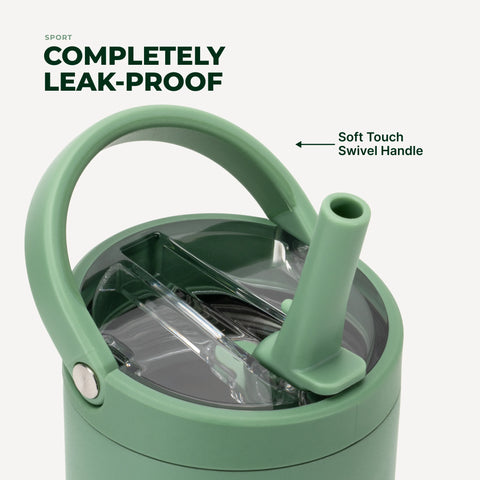 Sport 32oz | Leakproof Insulated Water Bottle, Workout & Hike – Sage