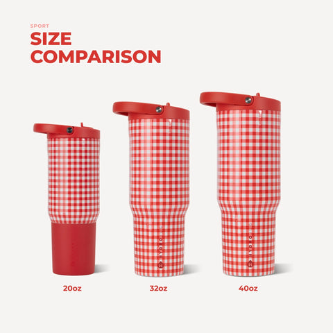 Sport 20oz | Insulated Water Bottle, Leakproof Flip Straw – Summer Picnic