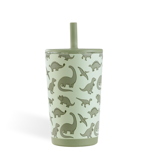 Everyday Tumbler 14oz | Ceramic-Lined Spill-Free Kids Tumbler – Dinosaur