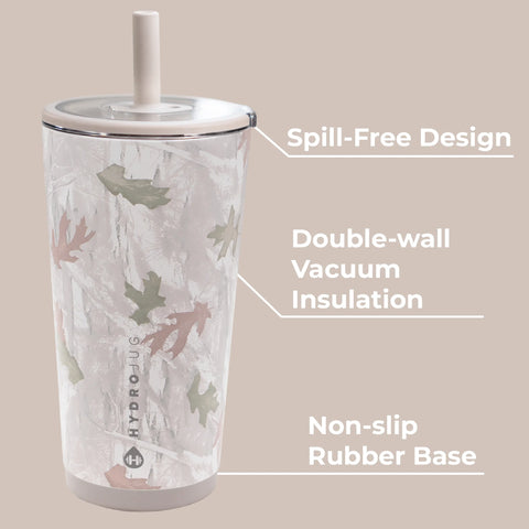 Everyday Tumbler 20oz | Ceramic-Lined Insulated Tumbler with Straw – Camo