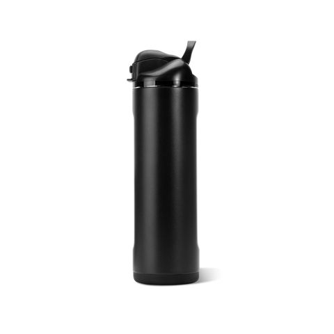 Ease2o 24oz | 2-in-1 Water Bottle with Soft Straw & Chug Spout – Black