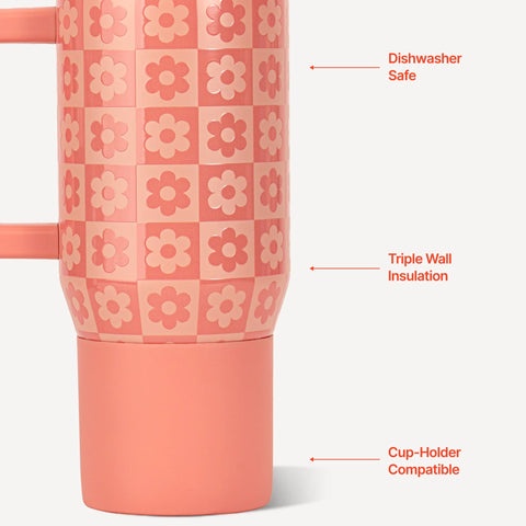 Traveler 20oz | Leakproof Kids Tumbler with Handle – Daisy Checkers