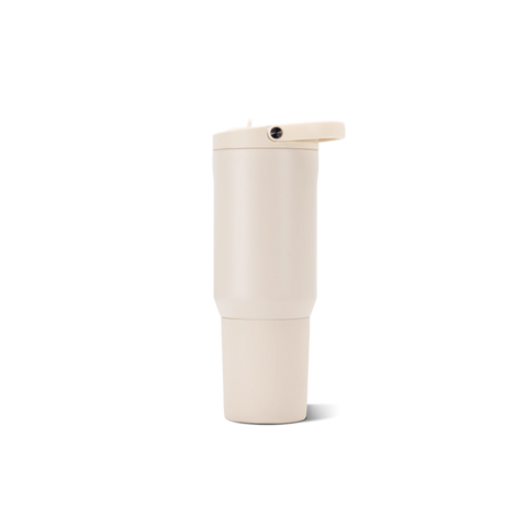 Sport 20oz | Insulated Water Bottle, Leakproof Flip Straw – Cream
