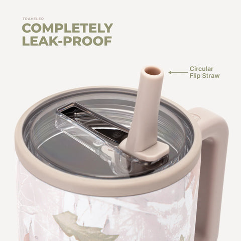 Traveler 32oz | Leakproof Insulated Tumbler with Handle – Camo
