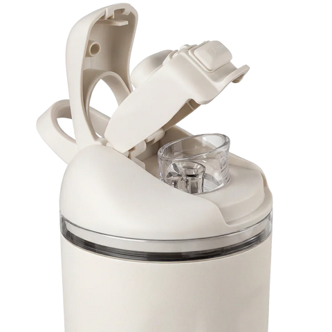 Ease2o 24oz | 2-in-1 Water Bottle with Soft Straw & Chug Spout – Linen