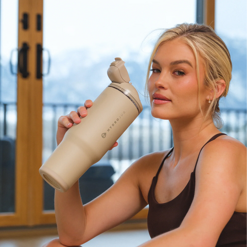 Ease2o 40oz | Dual-Function Water Bottle with Straw & Chug Spout – Dune