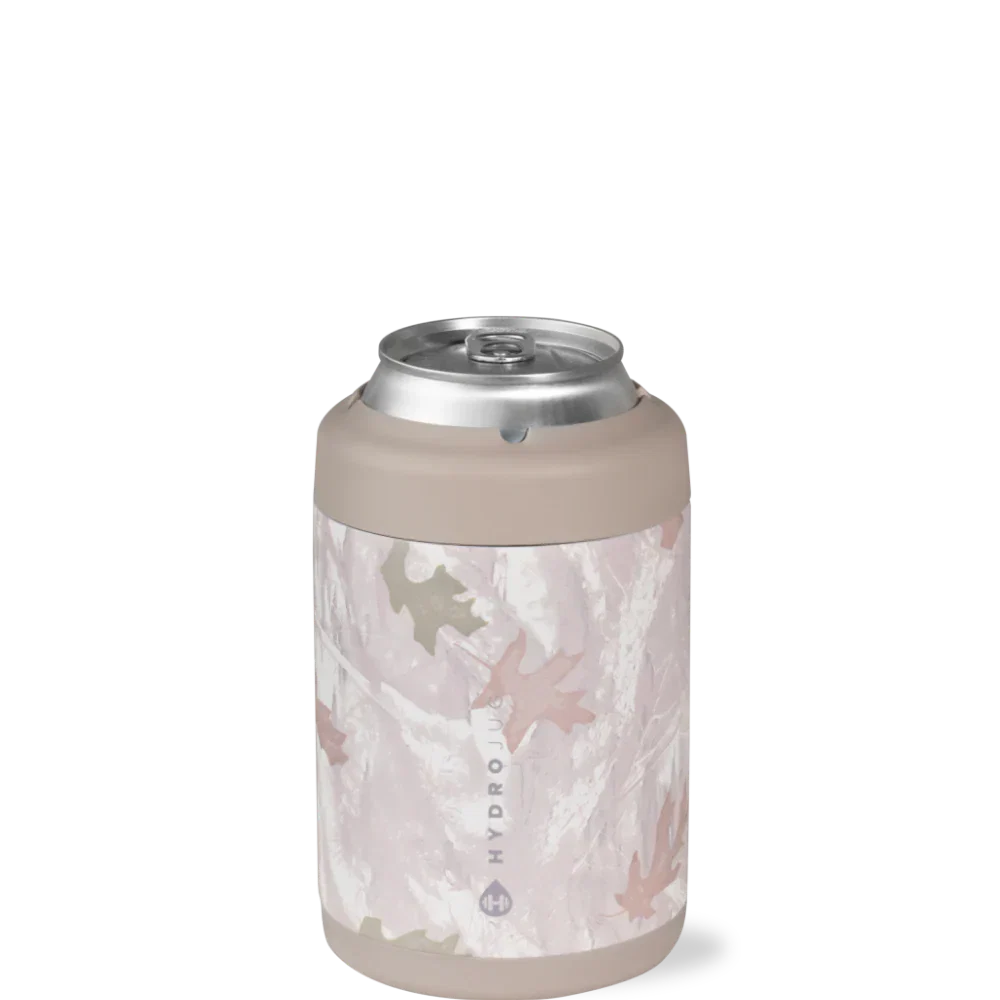 Can Cooler 12oz | 2-in-1 Insulated Standard Can Cooler, Screw-Top Lock – Camo