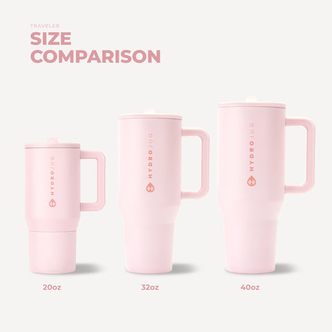 Traveler 40oz | All-Day Insulated Tumbler with Handle – Pink Sand