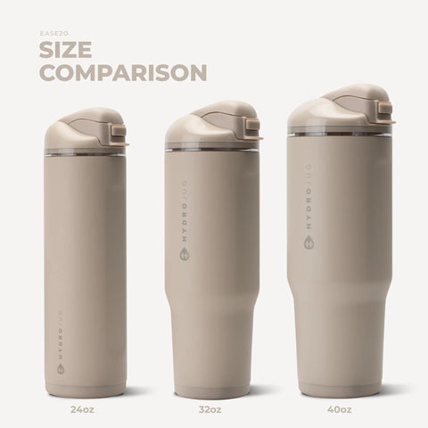 Ease2o 32oz | Compact Water Bottle with Straw & Chug Spout – Dune