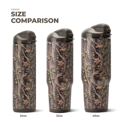 Ease2o 40oz | Dual-Function Water Bottle with Straw & Chug Spout – Woodland
