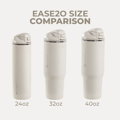 Ease2o 40oz | Dual-Function Water Bottle with Straw & Chug Spout – Linen