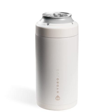 Can Cooler 16oz | 2-in-1 Insulated Tallboy Can Cooler, Screw-Top Lock – Linen