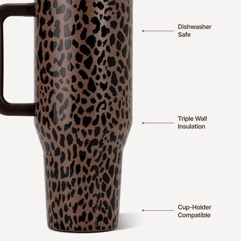 Traveler 40oz - Brown Leopard